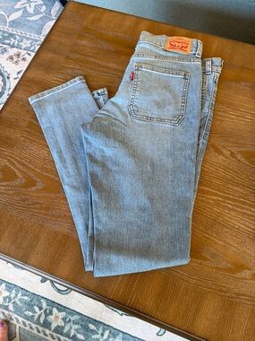 Levi's Light Blue Straight-Leg Jeans with Red Tab